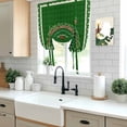 thumbnail image 5 of St.Patrick's Day Balloon Curtains for Bedroom/Front Door/Bathroom, Lucky Shamrock Leopard Farmhouse Plaid Tie Up Curtains 63 Inch Length Light Filtering Kitchen Curtains Shades for Windows 46"x63", 5 of 8