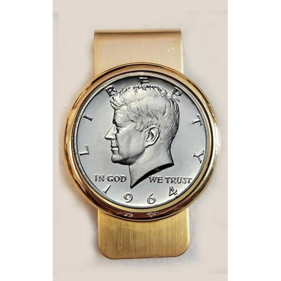1964 JFK Half Dollar Money Clip