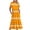 Yellow 348, variant on Henpk Summer Dresses for Women Striped T Shirt Dress Casual Midi Dress Short Sleeve Sundress with Pockets Fashionable Short Sleeve Round-Neck Loose Wave Printed Long Dress Blue L