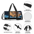 thumbnail image 6 of Disketp 45l Foldable Duffel Bag,Water-Resistant Sports Gym Bag,Portable Weekender Bag Lightweight For Travel,Fitness And Camping-Ocean Scene With Noah'S Ark, 6 of 8