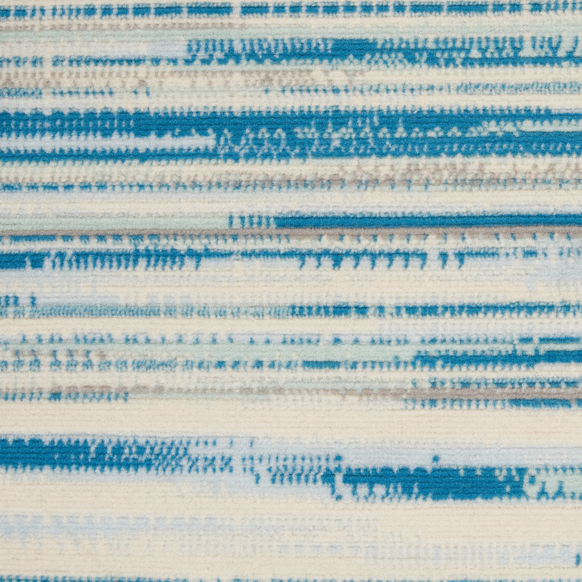 Nourison Bliss Modern Abstract Blue 4' x 6' Area Rug, (4' x 6')