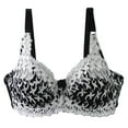 thumbnail image 3 of Ahuyic Womens Bra,Summer Plus Size Bra,Womens Lace Gathered Bra Plus Size Sports Bra Underwear Yoga Hollow Out Bra Cup,White,XXXXL, 3 of 3