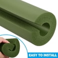 thumbnail image 4 of Protector de cuello, hombros y espalda para barra de pesas Uxcell, almohadilla de sentadillas, color verde oscuro, 4 of 5