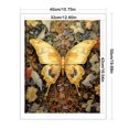 thumbnail image 2 of Kit de punto de cruz con estampado de mariposa, hilo de bordar de algodón ecológico completo de 11CT, 40x50cm, 2 of 9