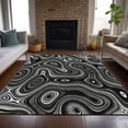 thumbnail image 5 of Dalyn Rugs Machine Washable Indoor/Outdoor Chantille ACN2097 Black 2'6" x 3'10" Rug, 5 of 9
