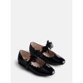 thumbnail image 2 of Wonder Nation Little Girls and Big Girls Scallop Ballet Flats with Tulle Bow, 2 of 5
