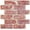 Red, variant on 3D Reddish Brown Brick Wall Panels Peel and Stick Wall Covering,10 Pcs of 12"X12", Not Real Brick, Small Size Thin PVC Fake Brick Backsplash for DIY Wall Upgrades Indoor