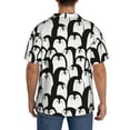thumbnail image 5 of Wukai Cartoon Penguin Men's Casual Short-Sleeve Button Down Shirt - Lightweight Summer Dress Shirt for Daily Wear-XX-Large, 5 of 7