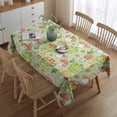 thumbnail image 2 of Green Mushroom Frog Green Pattern Rectangle Tablecloth 60"x84",Waterproof Polyester Rectangle Table Cloth, Wipeable Spillproof Polyester Tablecloth for Dining, Camping, Indoor and Outdoor, 2 of 5