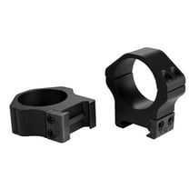 Warne 514M Maxima Horizontal Ring Set 30mm Diam Medium Steel Black Matte