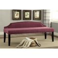 thumbnail image 2 of Bowery Hill Banc de Chambre en Tissu en Violet, 2 of 3