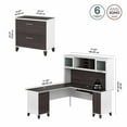 thumbnail image 4 of Somerset 72W L Desk with Hutch and File Cabinet in Storm Gray - Engineered Wood, 4 of 11