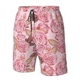 thumbnail image 5 of Naloa Rose Flowers Men's Beach Shorts, Surfing shorts, Swim trunks, Quick Dry Swim Trunks for Surfing Beach Fun - X-Large, 5 of 9