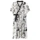 thumbnail image 5 of Novedad de verano, ropa de dormir para mujer con almohadilla fija en el pecho, Kimono de algodón con Nudo de mariposa, ropa informal holgada para el hogar, camisón, 5 of 5