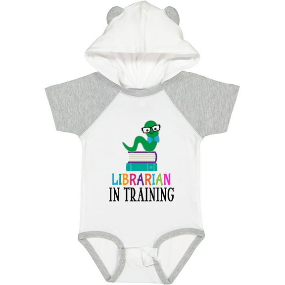 Inktastic Librarian in Training Bookworm Boys or Girls Baby Bodysuit