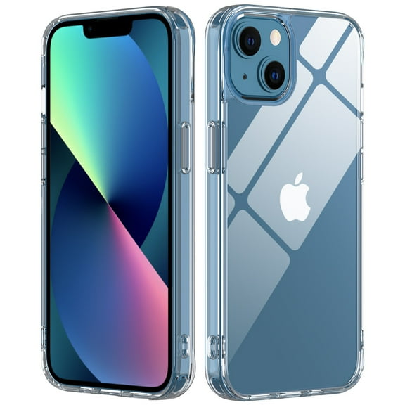 NIFFPD Crystal Clear iPhone 13 Yellowing-Resistant Shockproof Protective Phone Case for iPhone 13 6.1"