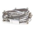 thumbnail image 4 of Women Wrap Bracelet Multilayered Leather Braided Bangle Wrist Cuff Bangles Gift, 4 of 5