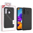 thumbnail image 2 of Samsung Galaxy A21 Case Drop-Protection Hard PC + Soft TPU Hybrid Impact Heavy Duty Dual Layers Body Protective Textured Anti Slip Armor Rubber Rugged Cover BLACK Case for Samsung Galaxy A21 (2020), 2 of 2