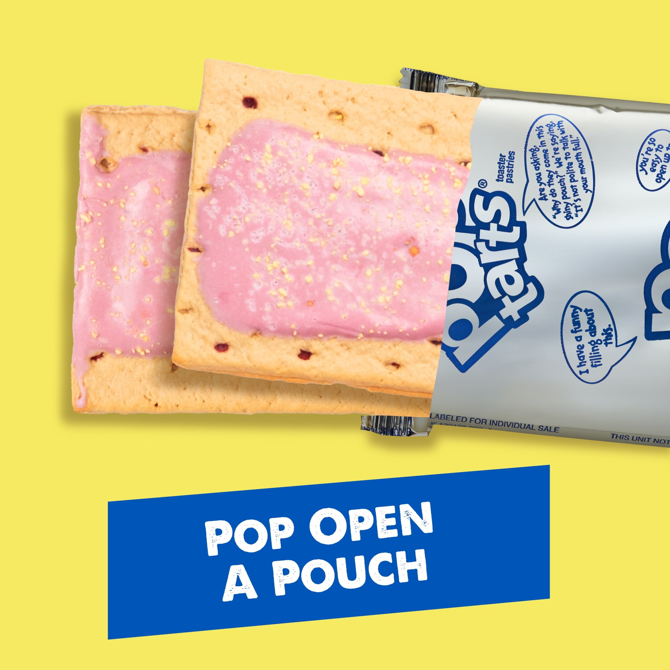 (8 pack) Pop-Tarts Frosted Lemon Blueberry Crumble Toaster Pastries, Breakfast Foods, Shelf-Stable, 27 oz (16 Count)