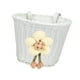 thumbnail image 4 of Cesta de bicicleta para niños, cesta delantera tejida, correas ajustables para manillar pequeño Blanco, 4 of 9