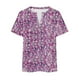 thumbnail image 4 of Camisetas Casuales de las Mujeres Largo Casual Impreso Cuello Redondo Suelto Top, Camiseta de Verano de Manga Corta, 4 of 4