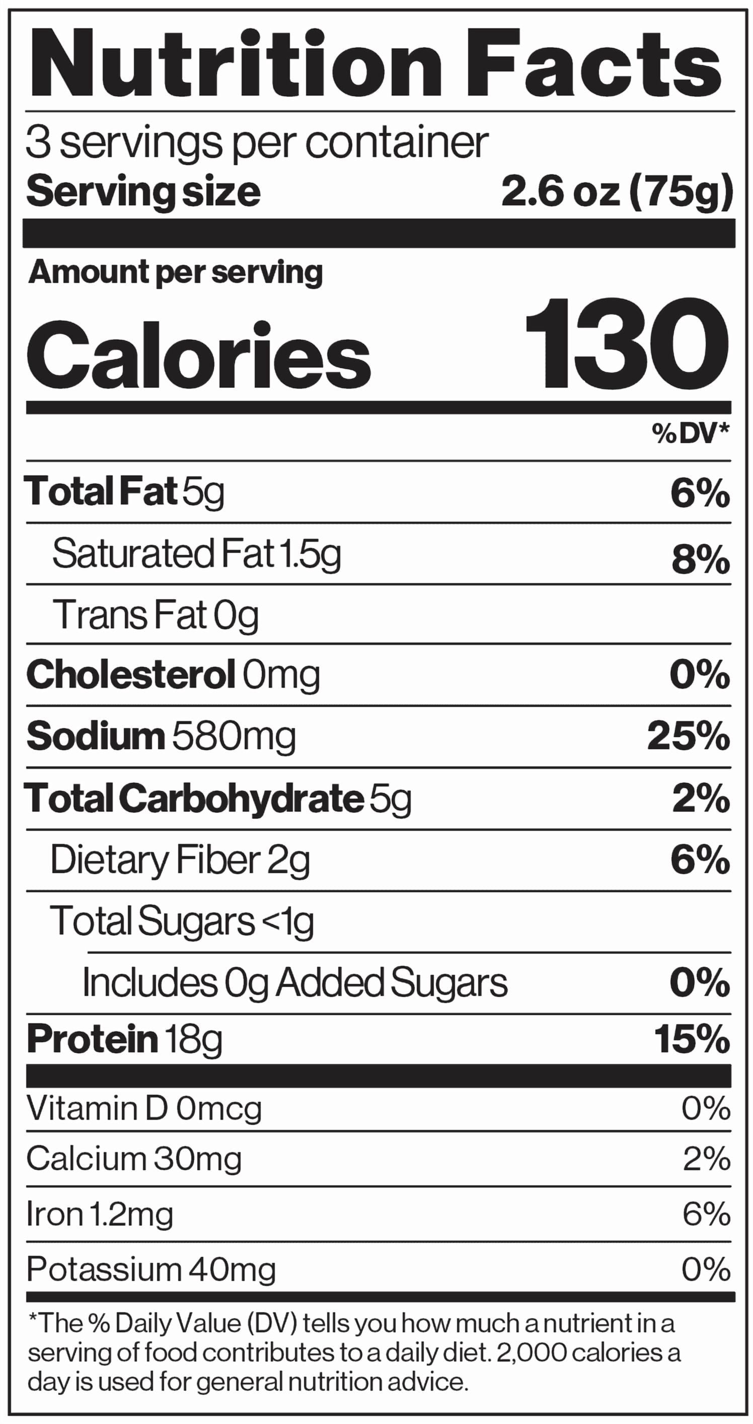 Just Meat Plant-Based Buffalo Chicken – 18g Protein, Vegan, No Cholesterol, Frozen 8oz