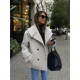 thumbnail image 3 of Abrigos informales de doble botonadura para mujer, chaquetas de manga larga con bolsillos y solapa grande, ropa de calle elegante para mujer, Otoño, 2024, 3 of 5