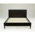 thumbnail image 2 of Premier Zurich Faux Leather Twin Brown Upholstered Platform Bed Frame with Bonus Base Wooden Slat System, 2 of 9