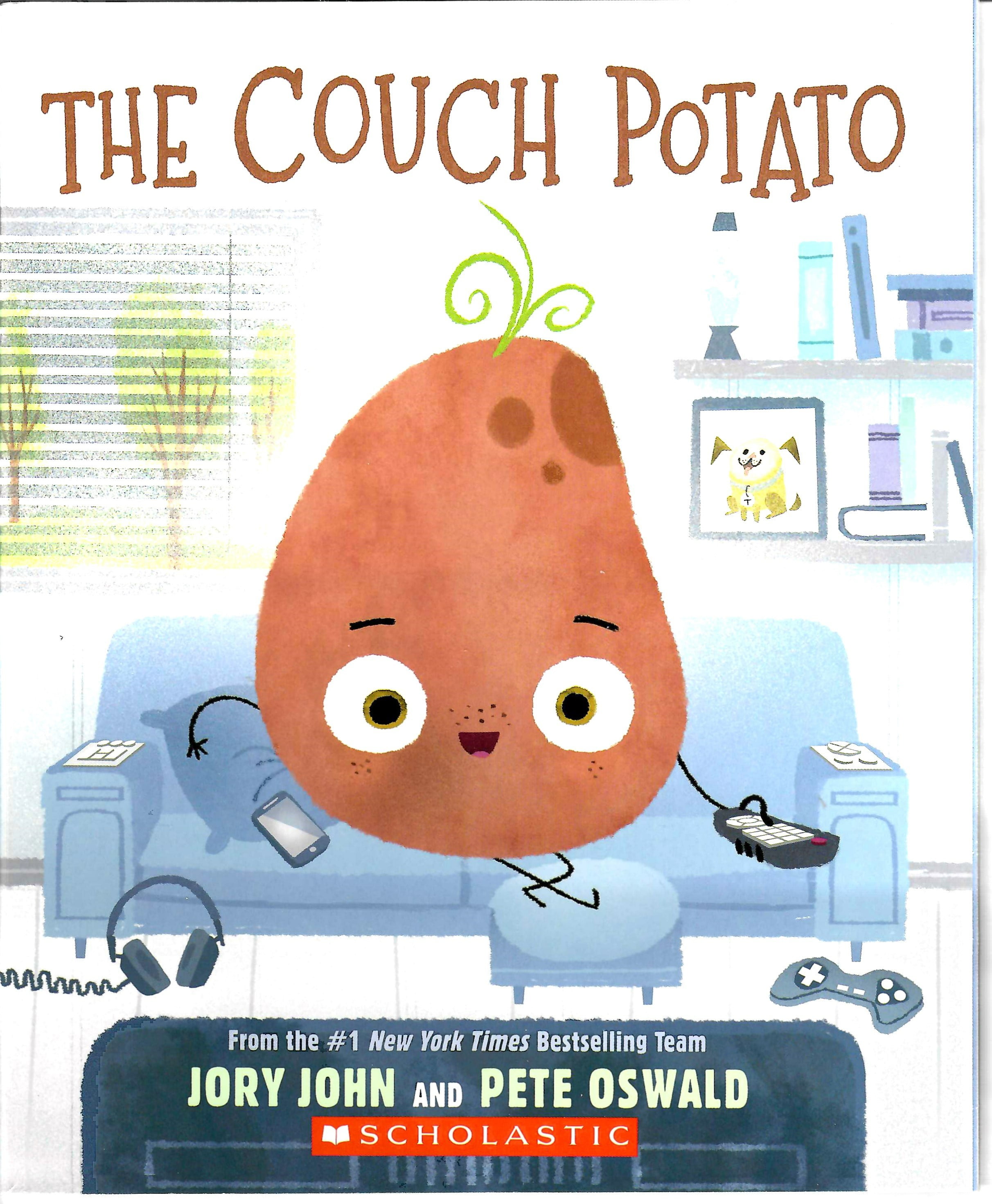 The Couch Potato Gift Set with Paperback by Jory John & Pete Oswald (The Food Group Series), Book Character Plush Toy, and Activity Pages (Humorous, Get Moving Fun, and Educational Adventures)