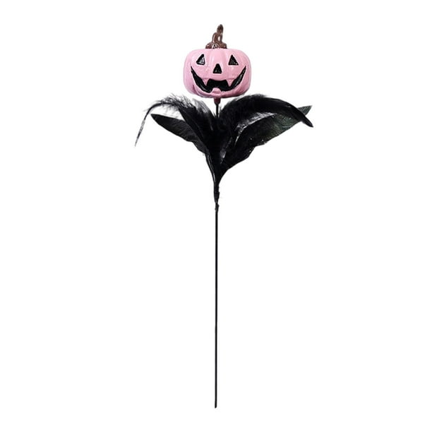 Ramas de Halloween con flores artificiales y de , arreglo floral para decoración de Halloween, ideal para baño, boda y vacaciones.