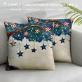 thumbnail image 3 of Creowell 4th of July Throw Pillow Covers, God Bless America Freedom Summer Farmhouse Holiday Independence Memorial Day Cushion Case for Home Sofa Couch Decoration White, 3 of 5