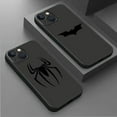 thumbnail image 2 of Comics SpiderMan Batman Case For iPhone 15 Plus 14 13 Pro Max 12 Mini 11 X XS XR 7 8 8Plus Black Soft Phone Coque B01 iPhone XR, 2 of 6
