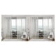 thumbnail image 4 of Naiovety Nuevo tul gasa puerta bufanda cenefas cortina transparente ventana cortinas Blanco 2piezas Naiovety CBP009867, 4 of 6