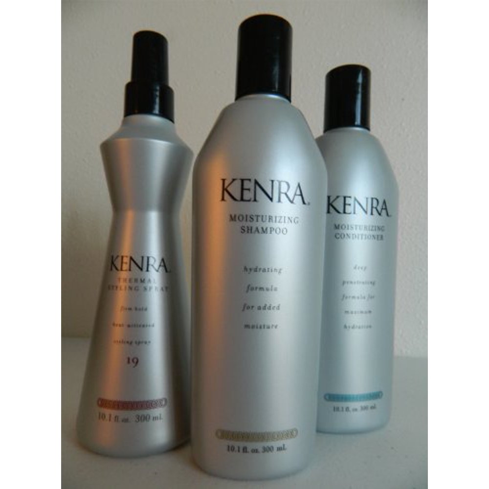 Kenra Moisturizing Shampoo & Conditioner (10oz Each) + Thermal Styling Spray (10oz) Walmart