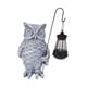 thumbnail image 4 of Estatuilla de búho Colamx decoración exterior luz solar gris, 4 of 8