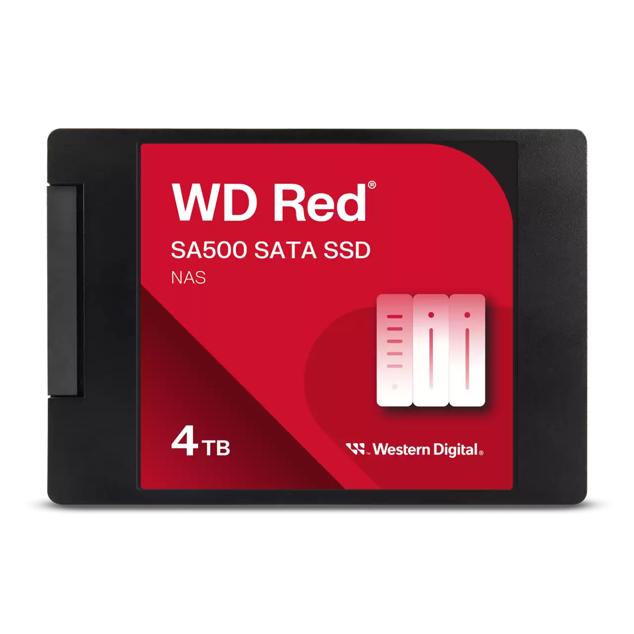 Western Digital 4TB WD Red SA500 NAS 3D NAND Internal SSD Solid State Drive - SATA III 6 Gb/s, 2.5"/7mm, Up to 560 MB/s - WDS400T2R0A