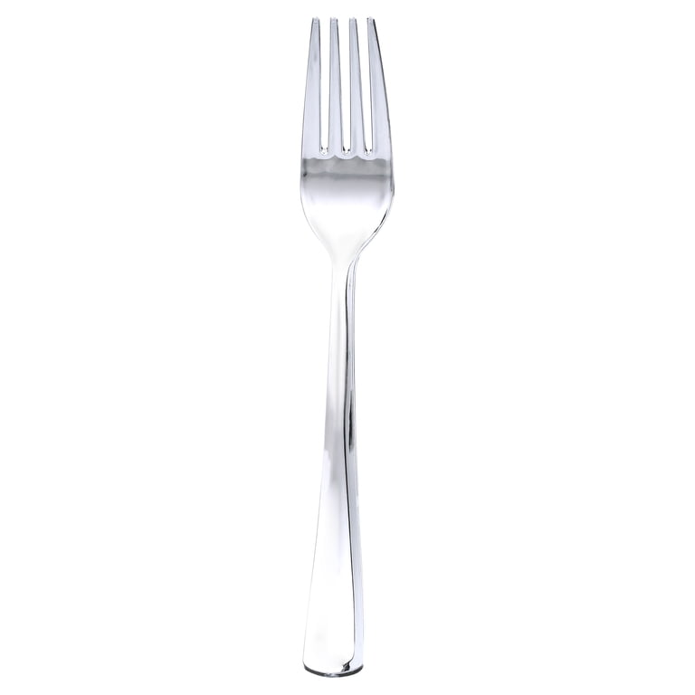 EDI Silver Disposable Plastic Cutlery Set, 160-Piece photo 3