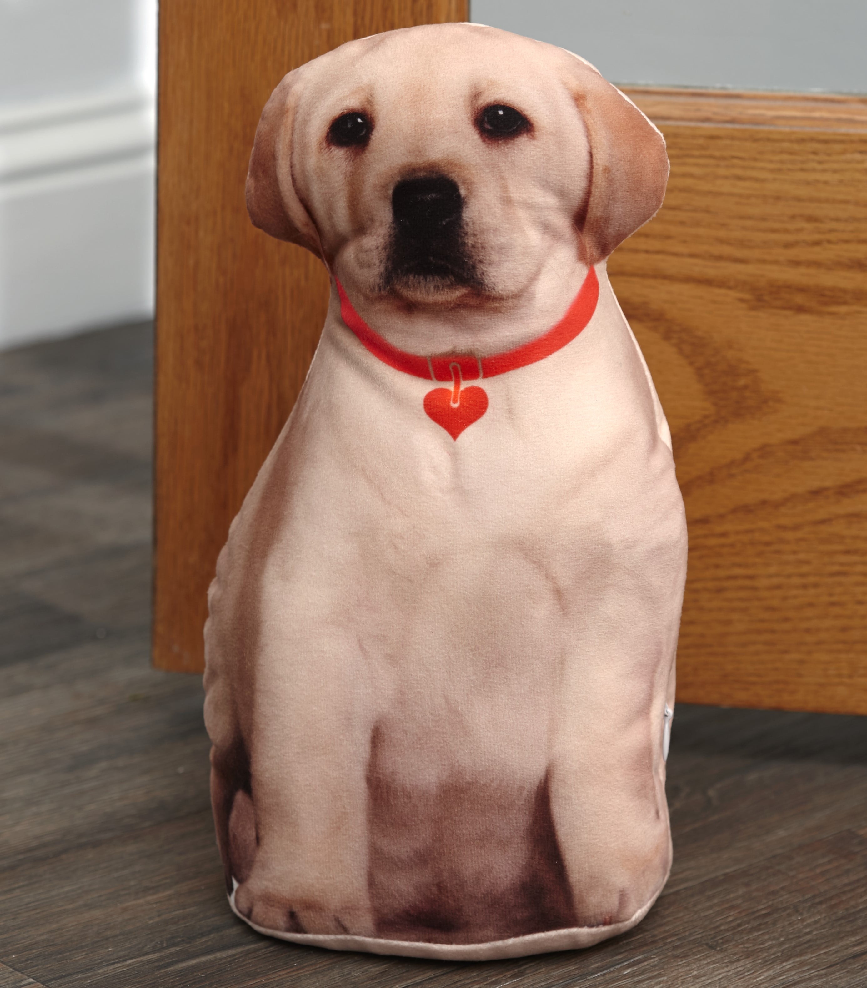 Labrador Puppy Door Stop with Light Up Collar Tag Lighted Door