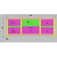 thumbnail image 2 of Kojooin Mueble para TV de Madera de 6 Puertas: Solución de Almacenamiento Rústico Duradera para Medios, Electrónica y Decoración, 2 of 8