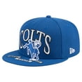 thumbnail image 3 of Men's New Era Royal Indianapolis Colts Throwback Oversized 59FIFTY Fitted Hat, 3 of 5