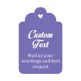thumbnail image 1 of 100 PCS Custom Made Hang Tags Personalized Wedding Favor Thank You Gift Tags, 1 of 1