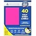 thumbnail image 3 of 40 Label Outfitters® Fluorescent Neon Magenta Pink Laser ONLY Labels, 8-1/2 x 5-1/2 inches, Half Sheet or Half Page, 3 of 4