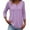 Light Purple, variant on Womens Fashion Tees Tops Button Down Short Sleeve Round Neck Solid Color Soft Basic Slim Undershirts