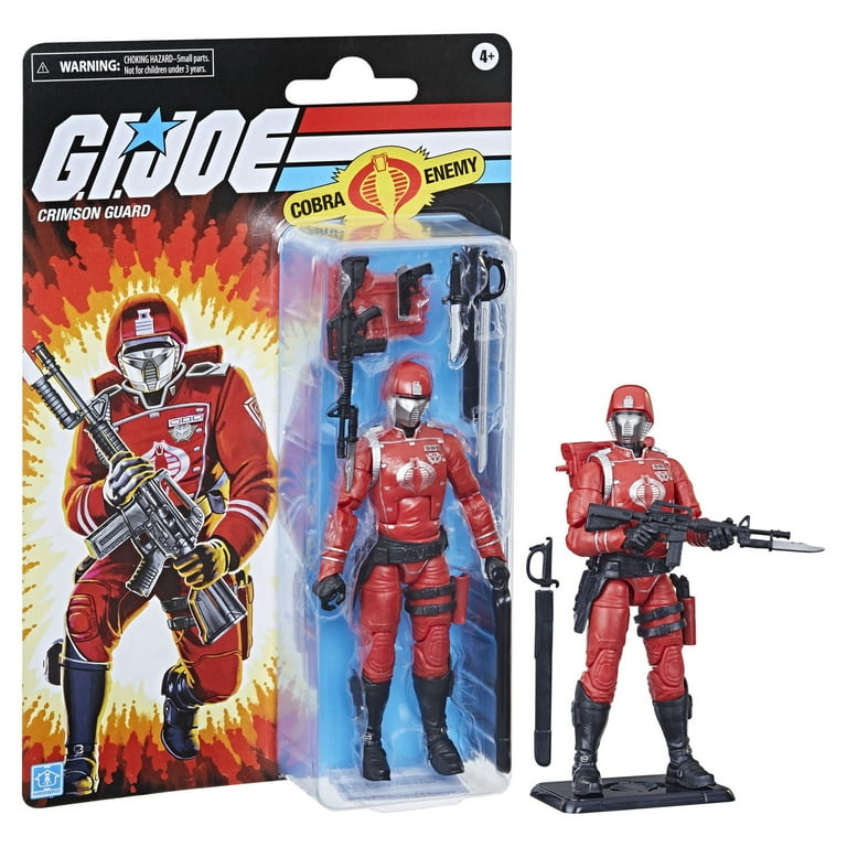G.I. Joe Cobra Enemy Crimson Guard Kids Toy Action Figure for Boys and Girls Ages 4 5 6 7 8 and Up 12