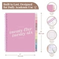 thumbnail image 2 of Rileys & Co Planner 2025-2026 Academic Year, 12-month Dynamic Diagonal Weekly Planner (8 x 6 inch, Pink), 2 of 5