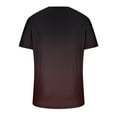 thumbnail image 4 of JINMGG Mens Tops under $5,Men Casual V-neck Gradient Printing Pullover Fitness Sports Shorts Sleeves T Shirt Blouse Brown XXXXL, 4 of 4