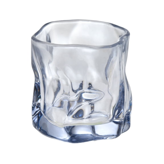 Colorful Twisted Glass Cup 170ml, Thickened Unique Design Whiskey and Beer Glass, Novelty Drinking Glass for Cocktails Water and Juice, Eye-Catching Barware for Home Entertaining