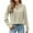 White, variant on 2025 New Fashion Plus Size Women's Long Sleeve Solid Color Crewneck Casual Top Pullover T-shirt