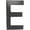 Bronze, variant on Architectural Mailboxes 3582B-E 4 in. Brass Floating House Letter E, Black