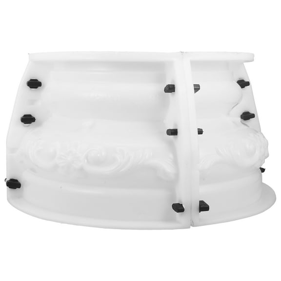 FOMIYES Concrete Mold for Roman Column Base Construction Tool Beige 1Pack 17.7X17.7X9.4in